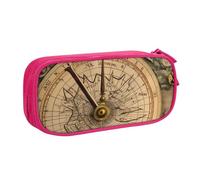 HEBSDFG Trousse à crayons noire haute capacité avec imprimé navigation sur la loi de la boussole pour garçons et filles - Trousse de maquillage pour étudiants, école, université, bureau, rose, Taille