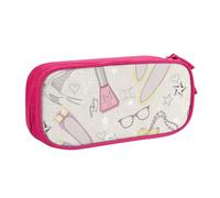 HEBSDFG Trousse à crayons pour femme avec impression de parfum pour garçons et filles - Noir - Haute capacité - Trousse de maquillage pour étudiants, école, université, bureau, rose, One Size