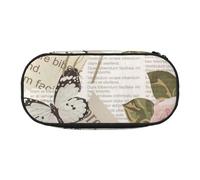 HEBSDFG Trousse à crayons Sunrise Horizon avec emplacements pour stylos pour l'école, les voyages, le bureau, Roses de journaux, One Size, Cartable