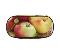 HEBSDFG Trousse à crayons Sunrise Horizon avec emplacements pour stylos pour l'école, les voyages, le bureau, Fruits jaunes verts rouges dans un panier, One Size, Cartable