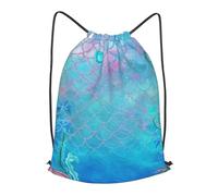 HEBSDFG Under The Sea Prints Sac à dos avec cordon de serrage réglable pour homme et femme Pour le sport, la gym, le shopping, la plage, Noir , S, Sac à dos daypack