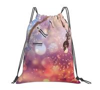 HEBSDFG Under The Sea Sac à dos de sport léger et réutilisable avec cordon de serrage pour femme, Célébration du Nouvel An des douze heures, One Size, Sac à dos de voyage