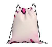 HEBSDFG Under The Sea Sac à dos de sport léger et réutilisable avec cordon de serrage pour femme, Cosmétiques Sweet Pink, One Size, Sac à dos de voyage