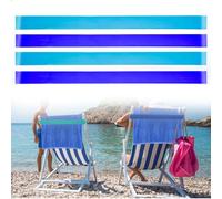 Hebterrka Lot de 4 porte-serviettes pour chaises de plage et de piscine, bandes extensibles, idéal pour les croisières, maintien ferme des serviettes