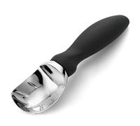 Hebterrka Portionneur à Glace en Acier Inoxydable, Solide Cuillère à Glace avec Poignée Ergonomique Antidérapante, Pour un Portionnement Facile des Glaces Dures et des Melons, Cuillère Polyvalente