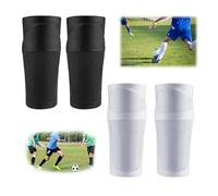 Hebterrka Protège-tibias pour enfants et adolescents, pour garçons de 3 à 15 ans, poche optimisée pour les matchs de football, manches Shin Guards, multicolore, L