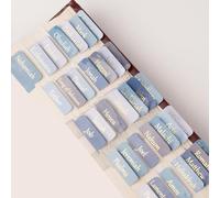 Hebterrka Skincare Lot de 90 tablettes de la Bible bleues, idéal pour les applications de spa et de maquillage, bandeau démaquillant et sport pratique pour femme