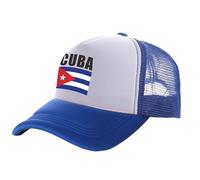 HEBUOUI Casquette de Baseball pour Hommes Personnalisation Unisexe Cuba Trucker Cap Hommes Cool Cuba Flag Hat Casquette de Baseball Cool Summer Unisexe Mesh Net Caps Cadeau de Loisirs en Plein air