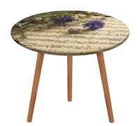 HEBVNJF Nappe ronde de musique - 1 nappe d'extérieur - Pour salle à manger, cuisine, appartement, pique-nique, camping, fête, cadeau de pendaison de crémaillère - 100 cm