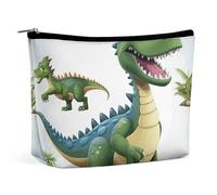 HEBVNJF Trousse de maquillage de voyage portable pour femme et fille Motif dragon chinois, Images de dinosaures., Taille unique