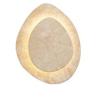 HEBXMF Applique murale créative de forme irrégulière, lampe murale de style industriel en travertin jaune, applique murale à source lumineuse LED unique, luminaires muraux pour restaurant, hôtel et sa