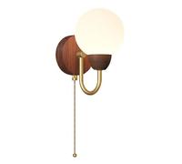 HEBXMF Applique murale de style industriel nordique, lampe encastrée à LED, applique murale décorative en fer forgé avec interrupteur à fermeture éclair, luminaires pour la décoration de la chambre, d
