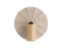 HEBXMF Applique murale de style industriel nordique, personnalisée en bois de travertin jaune, ampoule E26, pour salle à manger, entrée ou loft.