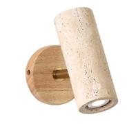 HEBXMF Applique murale E26 en travertin jaune, style industriel, plafonnier simple, luminaires muraux pour salle à manger, salon ou balcon