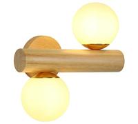 HEBXMF Applique murale G9 avec abat-jour en verre, style industriel nordique, applique murale créative à une tête, luminaires muraux pour salle à manger, chambre et salon