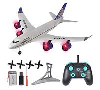 HEBXMF Avion télécommandé pour passagers, Drone, Avion de Ligne télécommandé à Quatre Moteurs, 2,4 GHz, en Mousse EPP, résistant aux Chutes, Jouet Cadeau