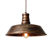 HEBXMF Lustre de Style Industriel rétro à tête Unique de Source Lumineuse E27, Abat-Jour de Lampe Suspendue en métal Simple, luminaires de Plafond encastrés