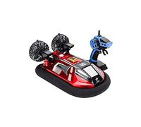 HEBXMF Navire Rc 2.4G Aéroglisseur Amphibie RC Véhicule Passe-Temps Télécommande Aviron Tout Terrain Eau Plage Piscine Télécommande Bateau Enfants Étanche Électrique Jouets Cadeaux d'anniversaire