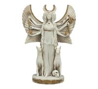 Hecate Hekate Statue triple déesse de la lune magique Gris patiné 18 cm