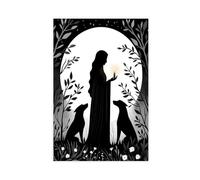 Hecate, Poster sur toile déesse grecque de la magie pour chambre à coucher, bureau, chambre, cadeau 20 x 30 cm