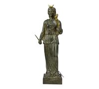 Hecate Statue de la Déesse Grecque - Sculpture Moldano en Pierre Fonte - Déesse de la Magie, Nuit & Lune - 26 cm