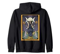 Hecate The Moon Carte de Tarot déesse Sorcellerie païenne Wiccan Sweat à Capuche
