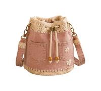 Hecatombic Sac Seau En Denim Au Crochet Avec Cordon De Serrage (C)