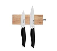 Hecef Porte-Couteau Magnétique de 6 Pouces, Barre Aimantée A Couteaux en Bois d'Acacia, Porte-Couteau Magnétique, Stocker Les Ustensiles de Cuisine, Toutes Sortes d’Objets Métalliques de Cuisine