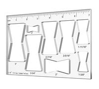 Hecfu Gabarit de défonceuse 8 en 1 pour le travail du bois, gabarit de toupie de défonceuse avec nœud papillon, gabarit décoratif