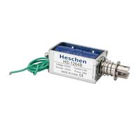 Hechen Électroaimant solénoïde, HS-1264B, DC12V, 2.5A, 55N, course 10mm, serrure de porte à cadre ouvert de Type push-pull