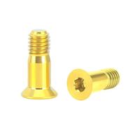 HECHENBAO Boulons de Fixation de poulie de dérailleur arrière de vélo de Route VTT M5 x 14,2 mm, vis de Roue(Gold)