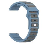 HECHENBAO Bracelet de montre bicolore en silicone 18 mm, 20 mm, 22 mm, compatible avec les bracelets GT5/4 et Watch7654(Bluegray,20mm)