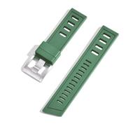 HECHENBAO Bracelet de montre en caoutchouc fluoré FKM 20 mm/22 mm, étanche, for montres de plongée, adapté à un usage quotidien(Green 1,22mm)