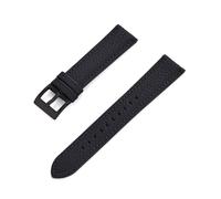 HECHENBAO Bracelet de montre en cuir 20 mm/22 mm for homme et femme, idéal for un usage quotidien(Black Black,22mm)