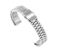 HECHENBAO Bracelet de montre fin en acier argenté et doré for femme, petite taille, chaîne en acier inoxydable, 10, 12, 14, 16 mm, convient à un usage quotidien(Silver,12mm)