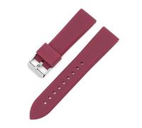 HECHENBAO Bracelet de montre sport en silicone 16 mm, 18 mm, 20 mm, étanche, universel, for homme et femme, adapté à un usage quotidien(Dark red,20mm)