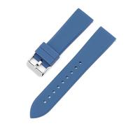 HECHENBAO Bracelet de montre sport en silicone 16 mm, 18 mm, 20 mm, étanche, universel, for homme et femme, adapté à un usage quotidien(Dark blue,20mm)