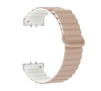 HECHENBAO Compatible avec le bracelet magnétique en silicone Fit3, idéal for un usage quotidien(MilkTea RockWhite)