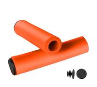 HECHENBAO Ensemble de poignées en Silicone for vélo Montagne, Souples Mousse(Orange)