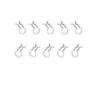 HECHENBAO Goupille de retenue de plaquette de Frein à Disque de vélo, goupille de retenue de vélo avec circlip, étrier en Alliage, vis M4, boulons(10pcs Silver Clip)