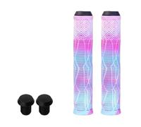 HECHENBAO Poignées de Guidon de vélo allongées de 160 mm en Caoutchouc for vélo à pignon Fixe, revêtement Souple antidérapant et coloré.(Multicolour)