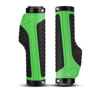 HECHENBAO Poignées de vélo VTT en Alliage d'aluminium, verrouillables bilatéralement, avec Caoutchouc, Accessoires Cyclisme(Green)