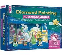 Hecher, Mimi/Diamond Painting Calendrier de l'Avent Village de Noël scintillant. Avec matériel et
