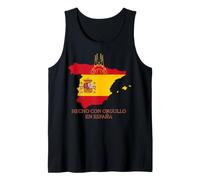 Hecho Con Orgullo en Espana Carte Drapeau Graphique Débardeur