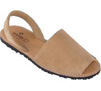 HECHO EN ESPAÑA Menorquina Ibicencas Sandales d'été en cuir, Croûte de cuir sable, 43 EU
