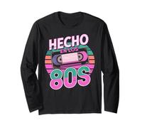 Hecho en Los 80s Latino Rétro Vintage Mexico Espanol Pride Manche Longue