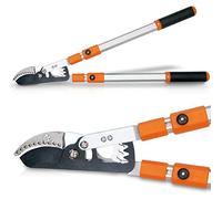 Hecht 050TAH9L Télescopique 70-104 cm Sécateur Cisailles Ciseaux de branche Élagueur Lame en acier Jardin