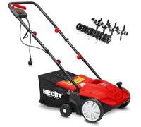 Hecht jardin 1420 2en1 Scarificateur et ventilateur électrique gazon 1500 W Bac 35 l
