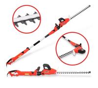 Hecht jardin 675 Taille haie télescopique 750 W 2.35 m - 2.80 m double coupe épée 56 cm jusqu'à 28 mm d'épaisseur