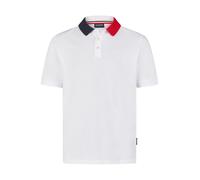 HECHTER PARIS T-Shirt bleu marine / rouge sang / blanc, Taille XL